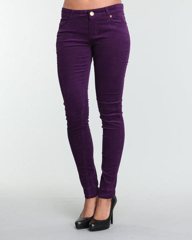 Ankle Length Darck Violet denim