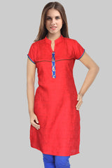 Red And Blue Kurta