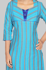 Blue Stripes Kurta