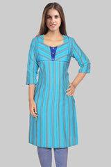 Blue Stripes Kurta