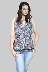 Printed Sleeveless Top