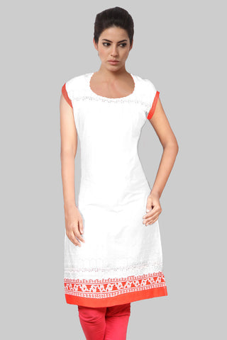 White Hakoba Kurta