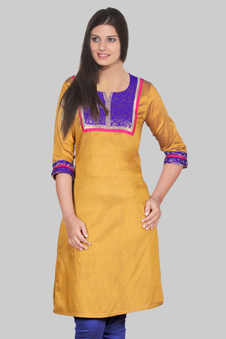 Saffron And Violet Kurta