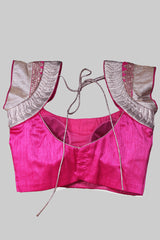 Pink Blouse With Gold Shimmer