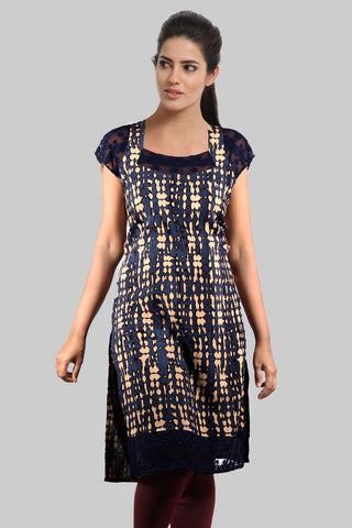 Dark Steel Blue Kurta