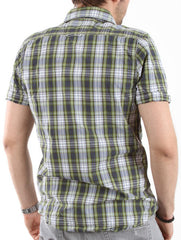 Super Soft Dark Green Slim Fit Half Sleeve Shirt