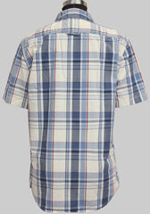 Super Soft Moon Blue Slim Fit Half Sleeve Shirt