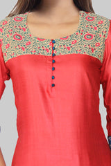 Electric Red Kurta