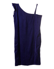 Navy Blue Velvet Dress