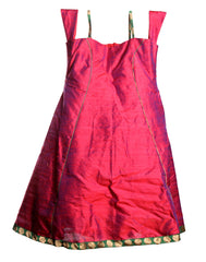 Pink Knee Length Girl's Dress