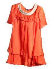 Orange Girl's Dress