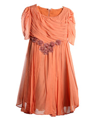 Orange Girl's Dress