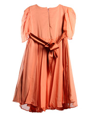 Orange Girl's Dress