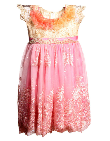 Pink Laced Girl's Dress