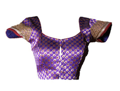 Purple Banaras Blouse