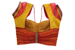 Yellow And Red Katori Blouse