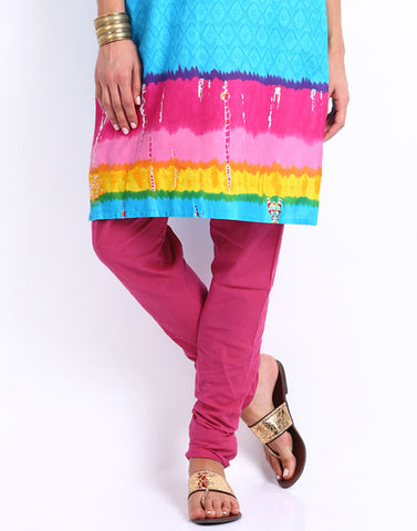 Dark Pink Churidar