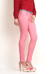 Ankle Length Light Pink denim