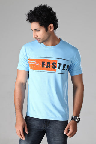 Faster - Blue Atoll T-Shirt