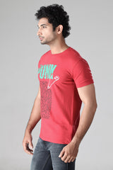 Punk - Soft Red Melange T-Shirt