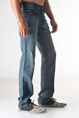 Laurel Leaf Non Strech Mid Weight  Back Pocket Embroidery Damaged Denim