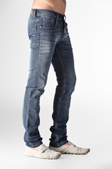 Streaked Indigo Strech Comfort Fit Jeans