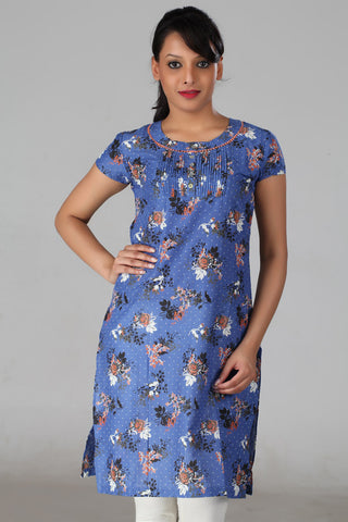 Blue Printed kurta