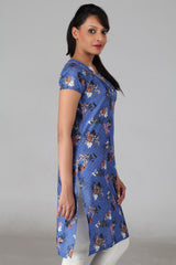 Blue Printed kurta