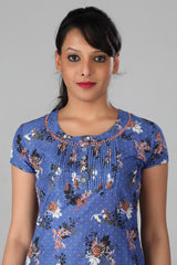 Blue Printed kurta