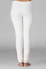 Women Cream Color Leggings