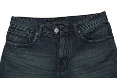 Laurel Leaf Non Strech Mid Weight  Back Pocket Embroidery Damaged Denim