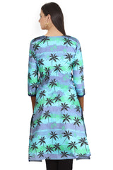 Blue Coco Printed Kurta