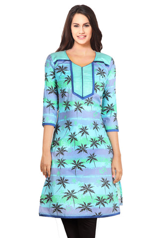 Blue Coco Printed Kurta