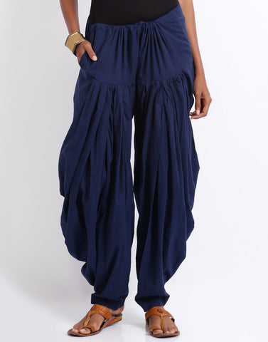 Navy Blue Women's Patiala