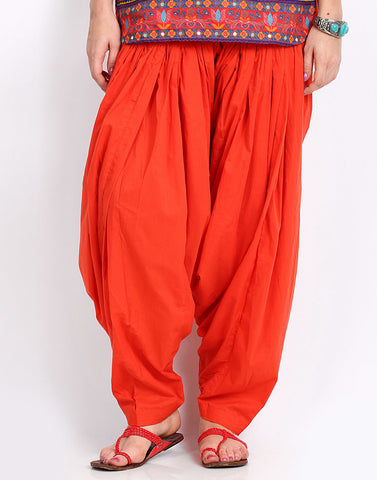 Orange Women's Patiala