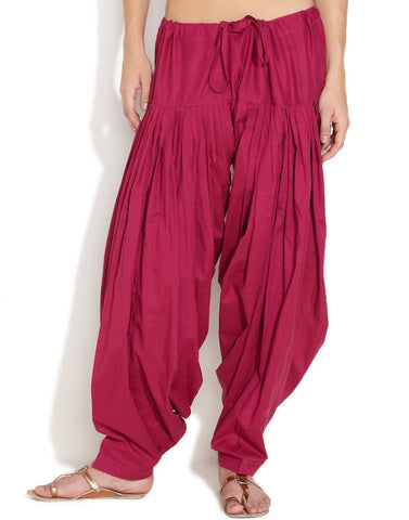 Dark Pink Women's Patiala