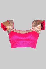 Pink Blouse With Gold Shimmer