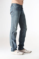 Laurel Leaf Non Strech Mid Weight  Back Pocket Print Damaged Denim